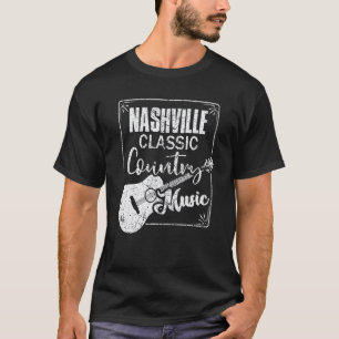 Nashville Klassieke Countrymuziek Tennessee Gitaar T-shirt