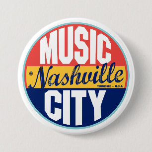 Nashville  Label Ronde Button 7,6 Cm