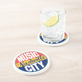 Nashville  Label Zandsteen Onderzetter (Zijkant)