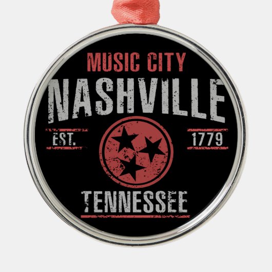 Nashville Metalen Ornament (Voorkant)