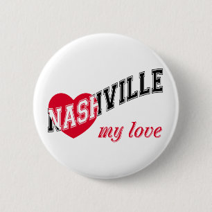 Nashville mijn liefde ronde button 5,7 cm