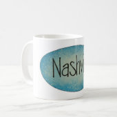 Nashville Music City Logo Mok (Voorkant links)