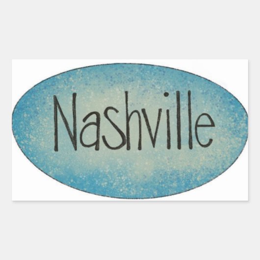 Nashville Music City Logo Sticker (Voorkant)