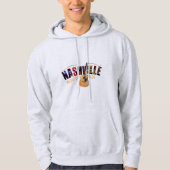 Nashville Music City USA Mannen Hoodie (Voorkant)