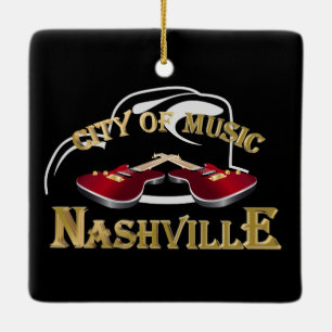 Nashville. Muziekstad Keramisch Ornament