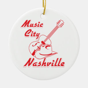 Nashville. Muziekstad Keramisch Ornament