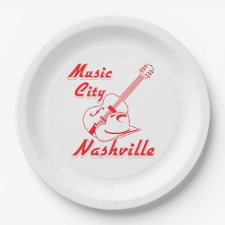 Nashville. Muziekstad Papieren Bordje