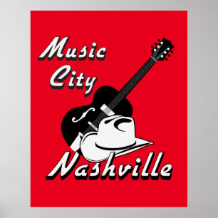 Nashville. Muziekstad Poster