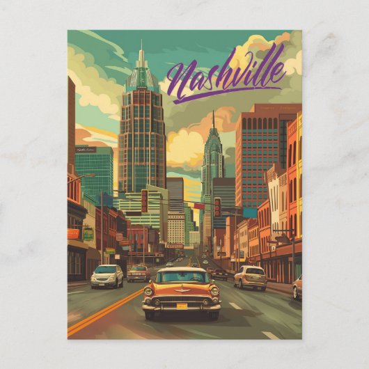  Nashville Reizen Briefkaart (Voorkant)