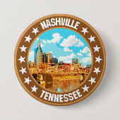 Nashville Ronde Button 7,6 Cm (Voorkant)