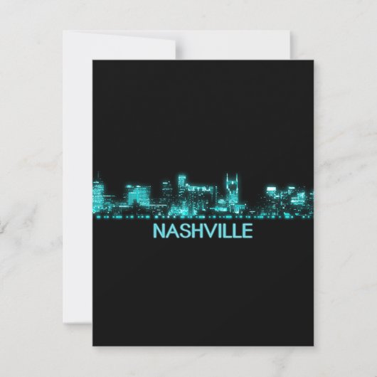 Nashville Skyline Bedankkaart (Voorkant)