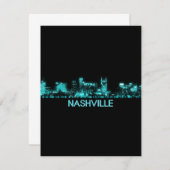 Nashville Skyline Bedankkaart (Voorkant / Achterkant)