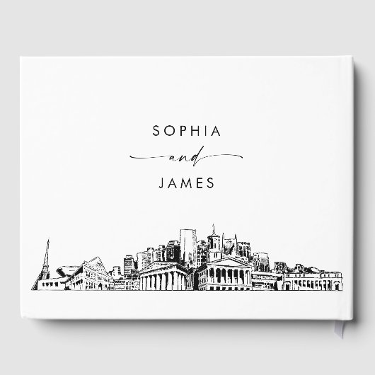 Nashville Skyline Mariage livre d'hôtes (Verso)