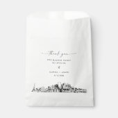 Nashville Skyline Mariage Merci Favoriser les sacs (Devant)