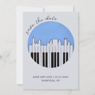 Nashville Skyline Piano Music Record opslaan Datum Kaart