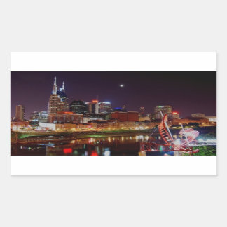 Nashville Skyline Rechthoekige Sticker