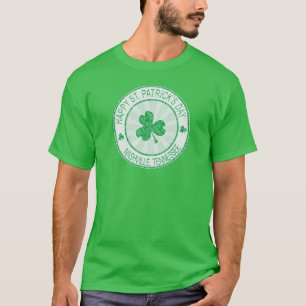 Nashville St. Patrick's Day Mannen Green T-Shirt