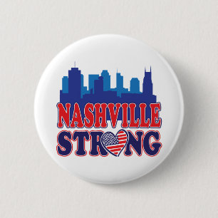 Nashville-Strong-USA-Heart Ronde Button 5,7 Cm