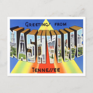 Nashville, Tennessee  Big Letters Briefkaart