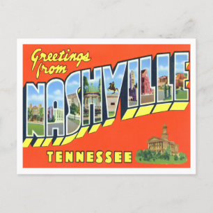 Nashville, Tennessee Big Letters Briefkaart