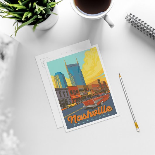 Nashville, Tennessee | Broadway Sunset Briefkaart