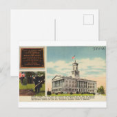 Nashville Tennessee Capitol Briefkaart (Voorkant / Achterkant)