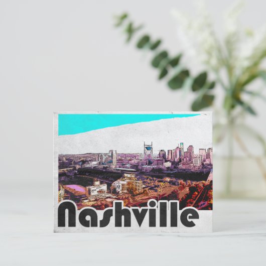 Nashville Tennessee City Uitzicht Briefkaart (Staand voorkant)