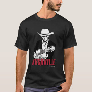 Nashville Tennessee Country City Cow Music Guitari T-shirt