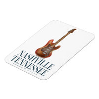 Nashville Tennessee Gitaar reisposter
