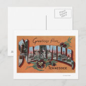Nashville, Tennessee - Grote letterscènes Briefkaart (Voorkant / Achterkant)