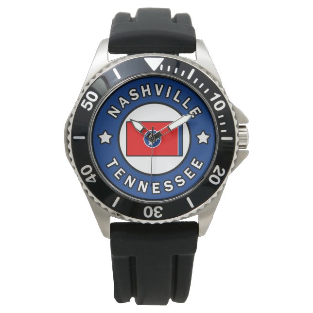 Nashville Tennessee Horloge (Voorkant)
