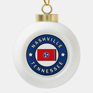 Nashville Tennessee Keramische Bal Ornament