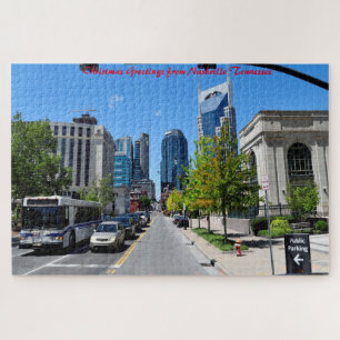 Nashville Tennessee. Kerstgroeten Legpuzzel
