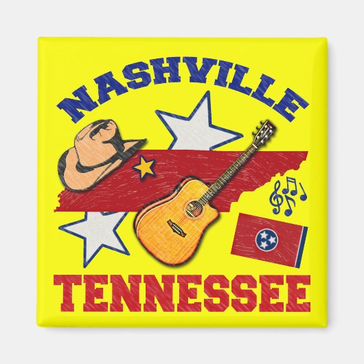 Nashville, Tennessee Magneet (Voorkant)