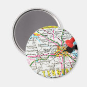 Nashville, Tennessee Magneet (Voorkant / Achterkant)