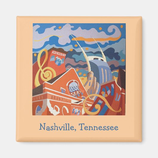 Nashville, Tennessee magnet Magneet (Voorkant)