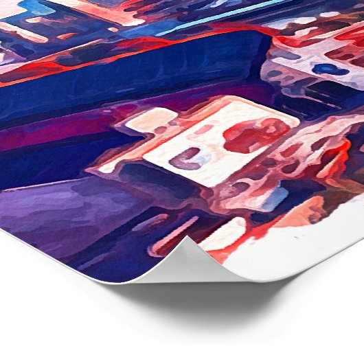 Nashville Tennessee Panorama Uitzicht Poster (Hoek)