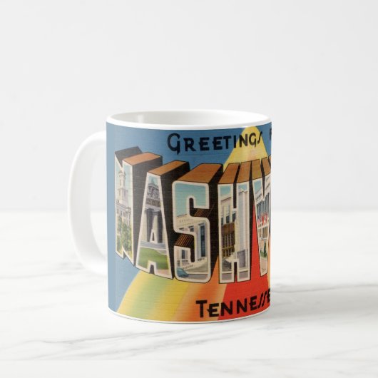 Nashville Tennessee Postcard Greeting Mug (Devant gauche)