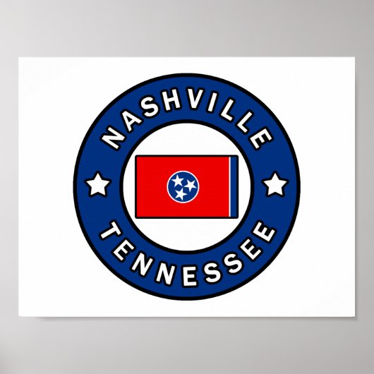 Nashville Tennessee Poster (Voorkant)