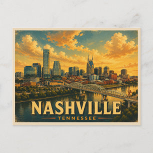 Nashville Tennessee Reis uit het verleden Briefkaart