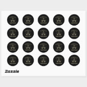 Nashville Tennessee Reizen Ronde Sticker (Vel)