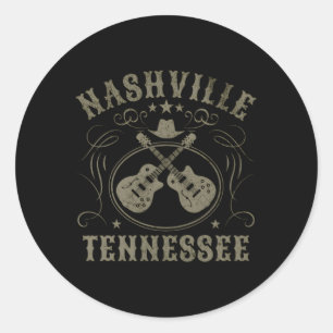 Nashville Tennessee Reizen Ronde Sticker