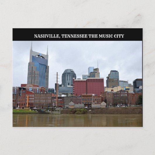 Nashville, Tennessee Riverfront Briefkaart (Voorkant)