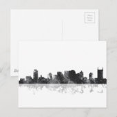 NASHVILLE, TENNESSEE SKYLINE BRIEFKAART (Voorkant / Achterkant)