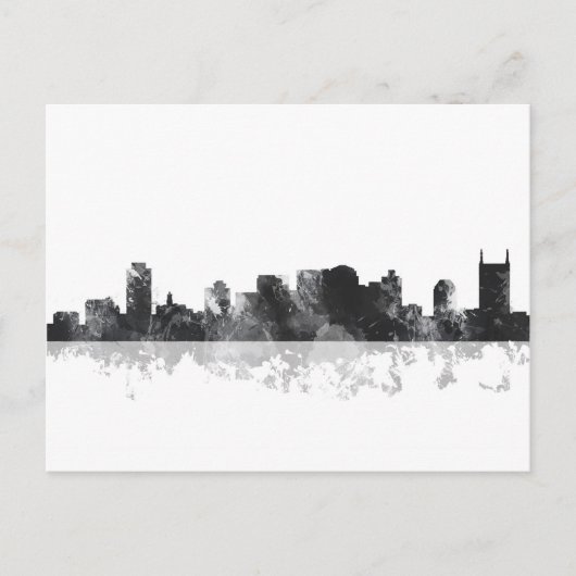 NASHVILLE, TENNESSEE SKYLINE BRIEFKAART (Voorkant)