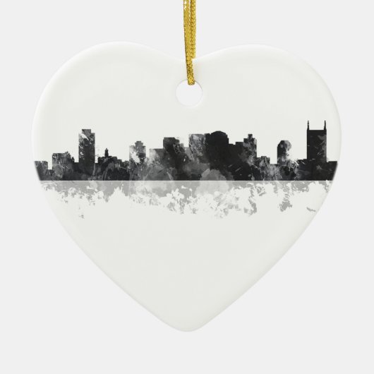 NASHVILLE, TENNESSEE SKYLINE KERAMISCH ORNAMENT (Voorkant)