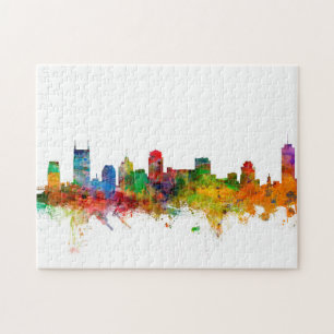 Nashville Tennessee Skyline Legpuzzel