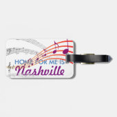 NASHVILLE, TENNESSEE SKYLINE SP - BAGAGELABEL (Achterkant horizontaal)
