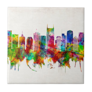 Nashville Tennessee Skyline Tegeltje