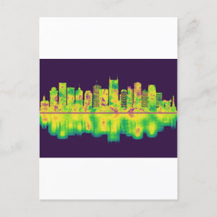 Nashville Tennessee Skyline Uitnodiging Briefkaart